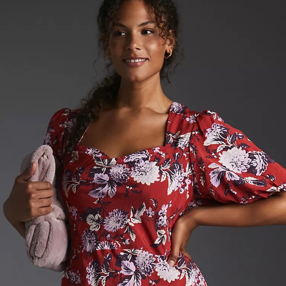 Anthropologie Maeve Puff-Sleeve Dress - Picture 7 of 16